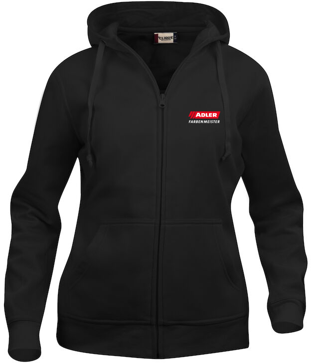 ADLER Basic Sweatjacke Damen mit Kapuze 021035 